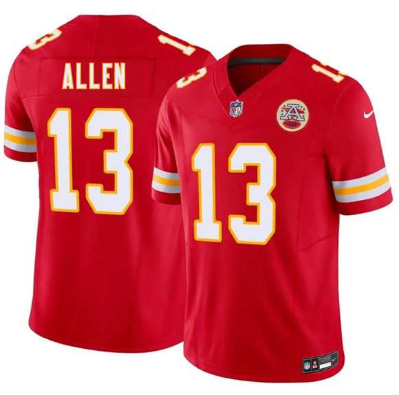 Mens Kansas City Chiefs #13 Cyrus Allen Red 2026 Draft F.U.S.E. Vapor Untouchable Limited Stitched Jersey