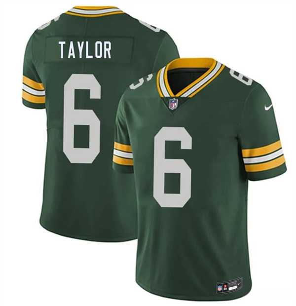 Mens Green Bay Packers #6 Tyrod Taylor Green 2026 Vapor Untouchable Limited Stitched Jersey