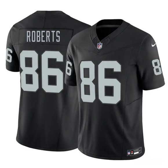 Mens Las Vegas Raiders #86 Chase Roberts Black 2026 Draft F.U.S.E. Vapor Untouchable Limited Stitched Jersey