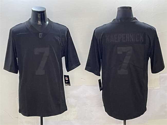 Mens Las Vegas Raiders #7 Colin Kaepernick Black Vapor Limited Football Stitched Jersey