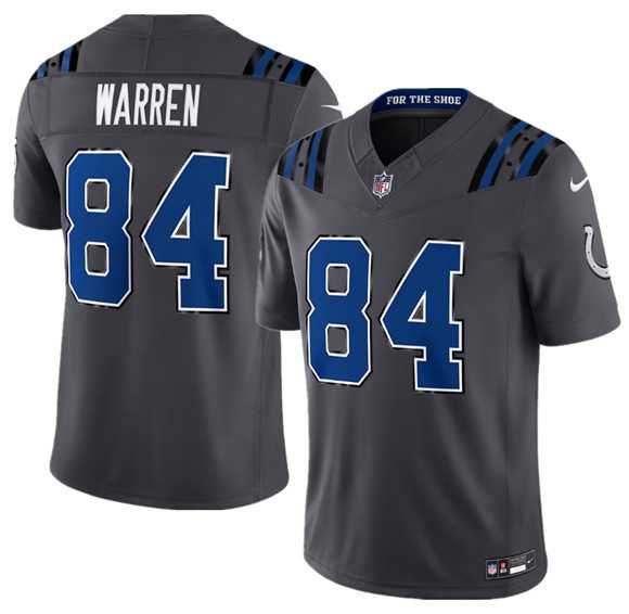 Mens Indianapolis Colts #84 Tyler Warren Dark Gray2026 F.U.S.E. Rivalries Collection Limited Stitched Jersey Dzhi