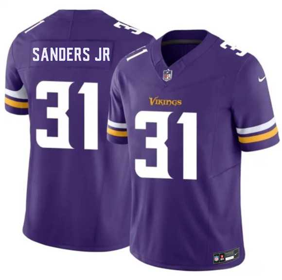Mens Minnesota Vikings #31 Marcus Sanders Jr Purple 2026 Draft F.U.S.E. Vapor Untouchable Limited Stitched Jersey