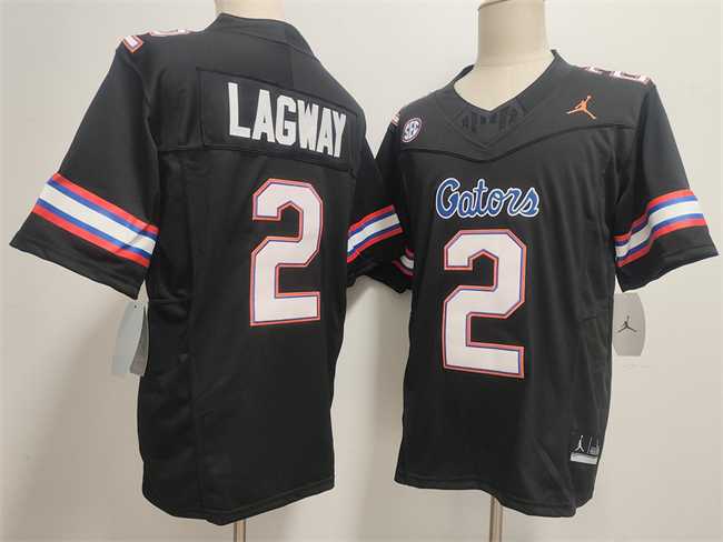 Mens Florida Gators #2 DJ Lagway Black F.U.S.E. Stitched Jersey