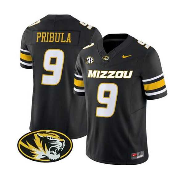Mens Memphis Tigers #9 Beau Pribula Black F.U.S.E. Vapor Limited Football Jersey Dzhi