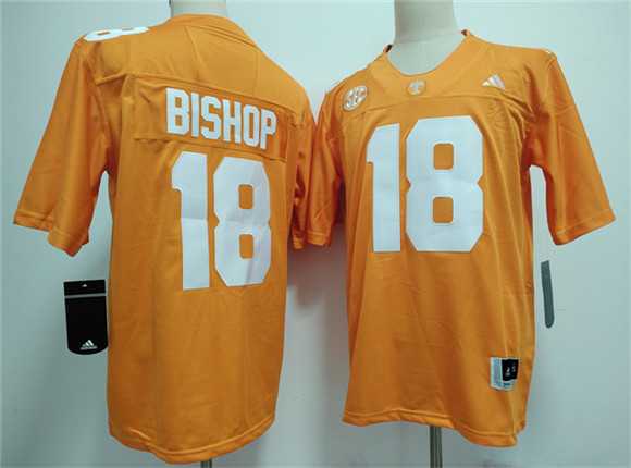 Mens Tennessee Volunteers #18 Desean Bishop Orange 2026 Stitched Jersey