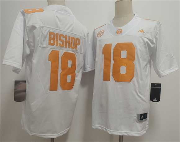 Mens Tennessee Volunteers #18 Desean Bishop White 2026 F.U.S.E. Stitched Jersey