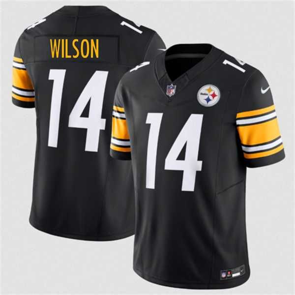 Mens Pittsburgh Steelers #14 Roman Wilson Black 2026 F.U.S.E. Vapor Limited Stitched Jersey