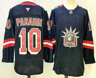 Mens New York Rangers #10 Artemi Panarin Navy Reverse Retro Authentic Jersey