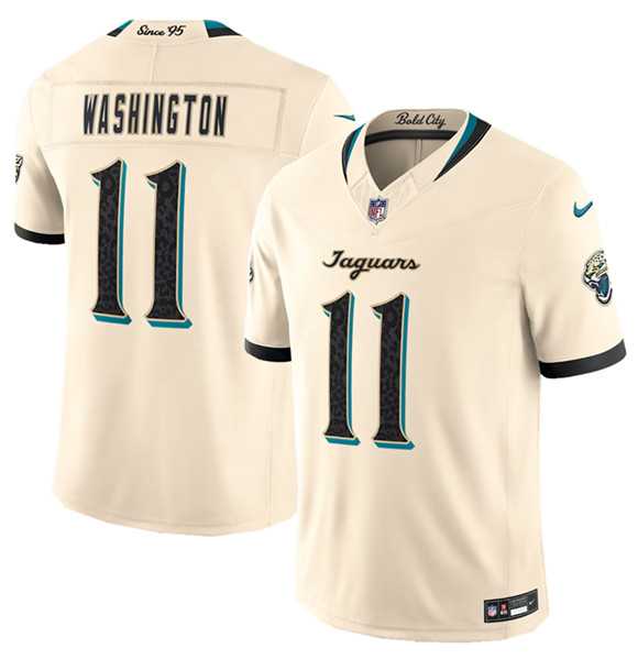 Mens Jacksonville Jaguars #11 Parker Washington Cream 2026 F.U.S.E. Rivalries Collection Limited Stitched Jersey Dzhi
