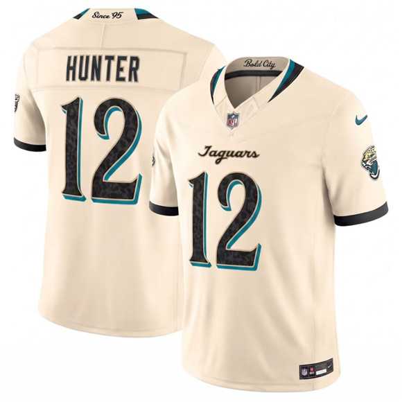 Mens Jacksonville Jaguars #12 Travis Hunter Cream 2026 F.U.S.E. Rivalries Collection Limited Stitched Jersey Dzhi