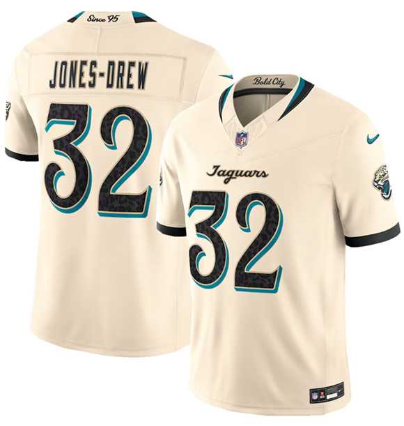 Mens Jacksonville Jaguars #32 Jahlani Tavai Cream 2026 F.U.S.E. Rivalries Collection Limited Stitched Jersey Dzhi