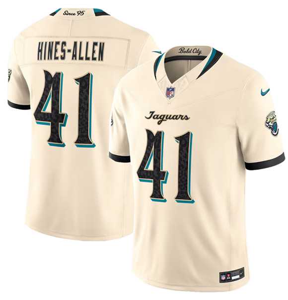 Mens Jacksonville Jaguars #41 Josh Hines-Allen Cream 2026 F.U.S.E. Rivalries Collection Limited Stitched Jersey Dzhi