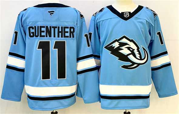 Mens Utah Mammoth #11 Dylan Guenther Blue 2025 Stitched Jersey