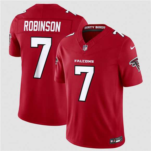 Mens Atlanta Falcons #7 Bijan Robinson Red 2026 New F.U.S.E. Vapor Untouchable Limited Stitched Jersey Dzhi