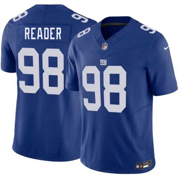 Mens New York Giants #98 D.J. Reader Blue 2026 F.U.S.E. Vapor Untouchable Limited Stitched Jersey Dzhi