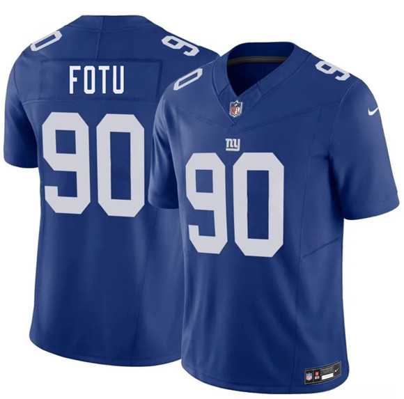 Mens New York Giants #90 Leki Fotu Blue 2026 F.U.S.E. Vapor Untouchable Limited Stitched Jersey Dzhi