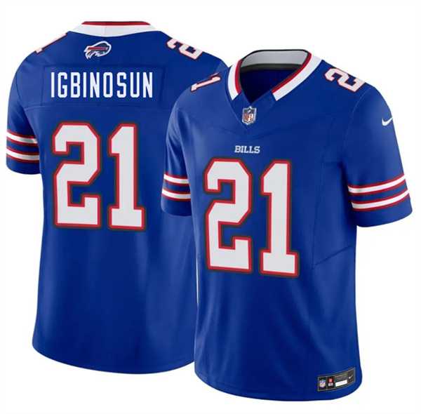 Mens Buffalo Bills #21 Davison Igbinosun Blue 2026 Draft F.U.S.E. Vapor Untouchable Limited Stitched Jersey Dzhi->->