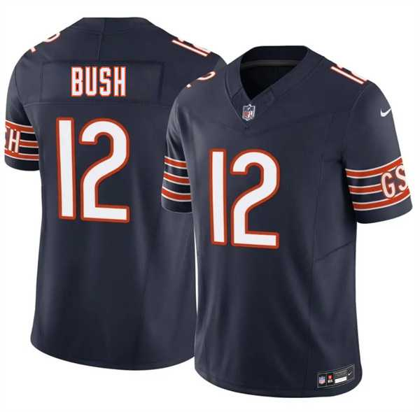 Mens Chicago Bears #12 Devin Bush Navy 2026 F.U.S.E. Vapor Untouchable Limited Stitched Jersey Dzhi