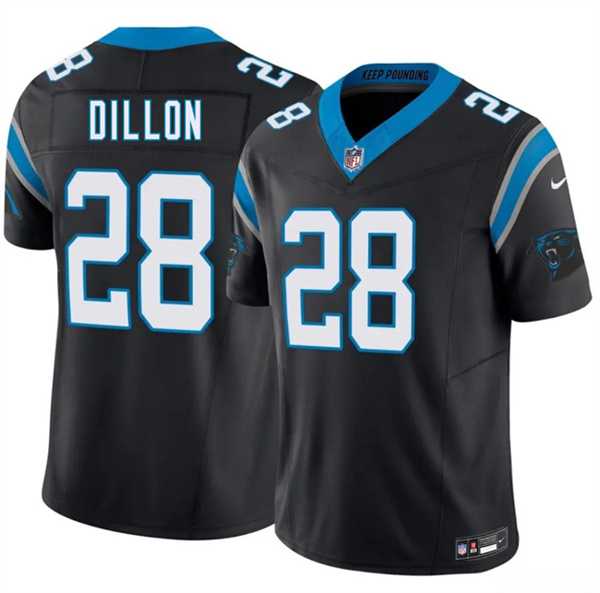 Mens Carolina Panthers #28 A.J. Dillon Black 2026 F.U.S.E. Vapor Limited Stitched Jersey Dzhi->->
