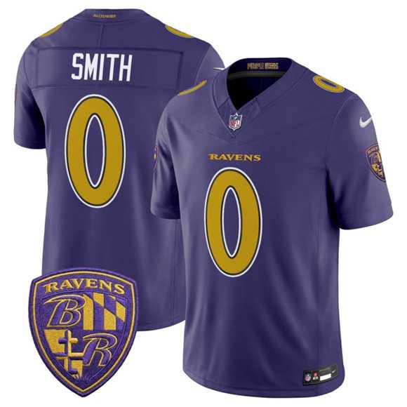 Mens Baltimore Ravens #0 Roquan Smith Purple 2026 F.U.S.E. Alternate Vapor Limited Stitched Jersey Dzhi
