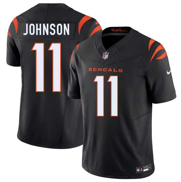 Mens Cincinnati Bengals #11 Josh Johnson Black 2026 F.U.S.E. Vapor Untouchable Limited Stitched Jersey Dzhi->->