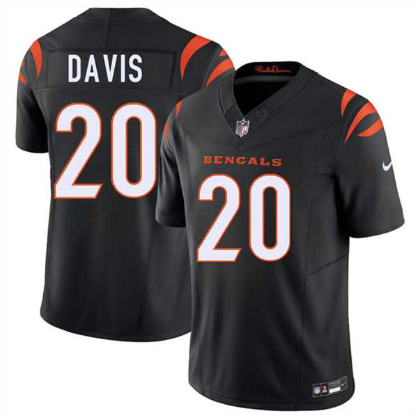 Mens Cincinnati Bengals #20 Tacario Davis Black 2026 Draft F.U.S.E. Vapor Untouchable Limited Stitched Jersey Dzhi->->