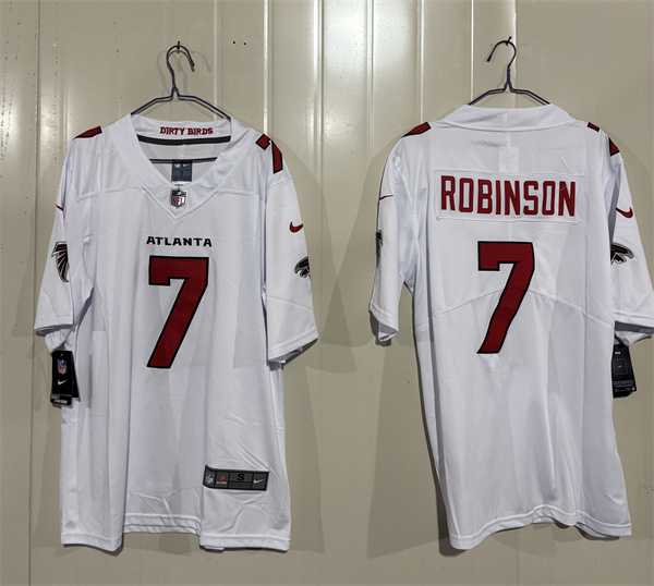 Mens Atlanta Falcons #7 Bijan Robinson White 2026 New Vapor Untouchable Limited Stitched Jersey