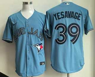 Mens Toronto Blue Jays #39 Trey Yesavage Light Blue Cool Base Jersey->->MLB Jersey
