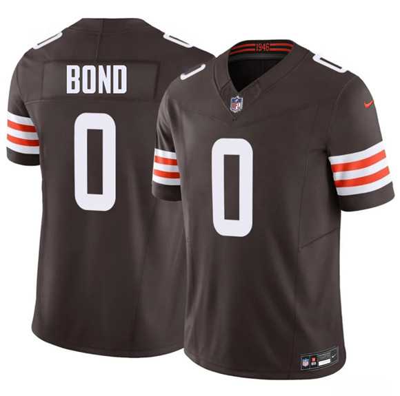 Mens Cleveland Browns #0 Isaiah Bond Brown 2026 Draft F.U.S.E. Vapor Limited Stitched Jersey Dzhi->->