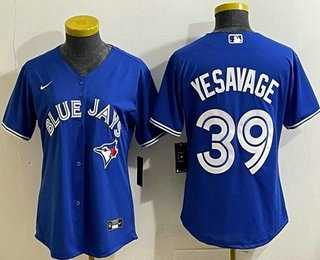 Womens Toronto Blue Jays #39 Trey Yesavage Blue Cool Base Jersey->->MLB Jersey