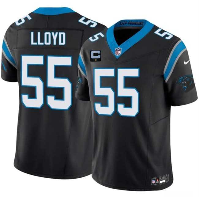 Mens Carolina Panthers #55 Devin Lloyd Black 2026 F.U.S.E. 1-Star C Patch Vapor Limited Stitched Jersey Dzhi
