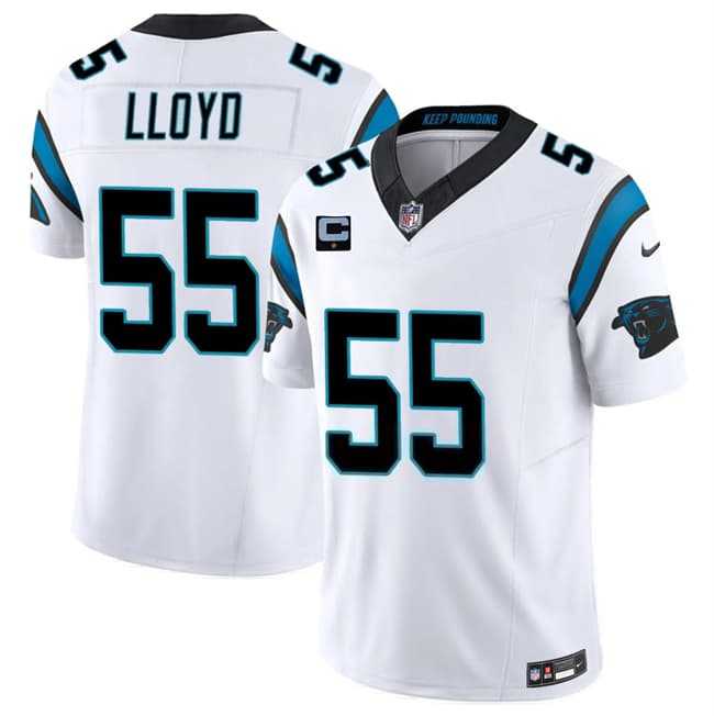 Mens Carolina Panthers #55 Devin Lloyd White 2026 F.U.S.E. 1-Star C Patch Vapor Limited Stitched Jersey Dzhi