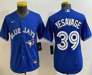 Youth Toronto Blue Jays #39 Trey Yesavage Blue Cool Base Jersey->->MLB Jersey