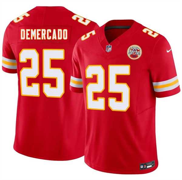 Mens Kansas City Chiefs #25 Emari Demercado Red 2026 F.U.S.E. Vapor Untouchable Limited Stitched Jersey Dzhi