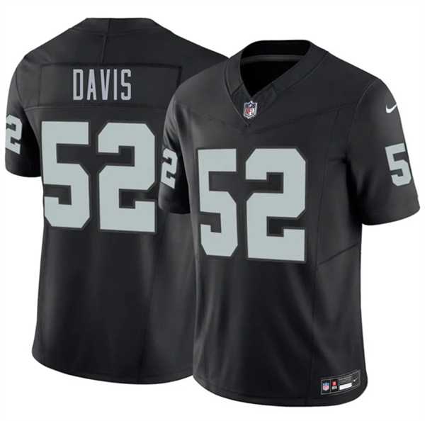 Mens Las Vegas Raiders #52 Jamin Davis Black 2026 F.U.S.E. Vapor Untouchable Limited Stitched Jersey Dzhi