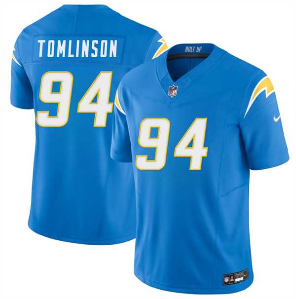 Mens Los Angeles Chargers #94 Dalvin Tomlinson Blue 2026 F.U.S.E. Vapor Limited Stitched Jersey Dzhi