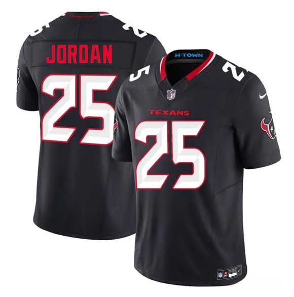 Mens Houston Texans #25 Jawhar Jordan Navy 2nd Alternate 2026 F.U.S.E. Vapor Limited Stitched Jersey Dzhi->->