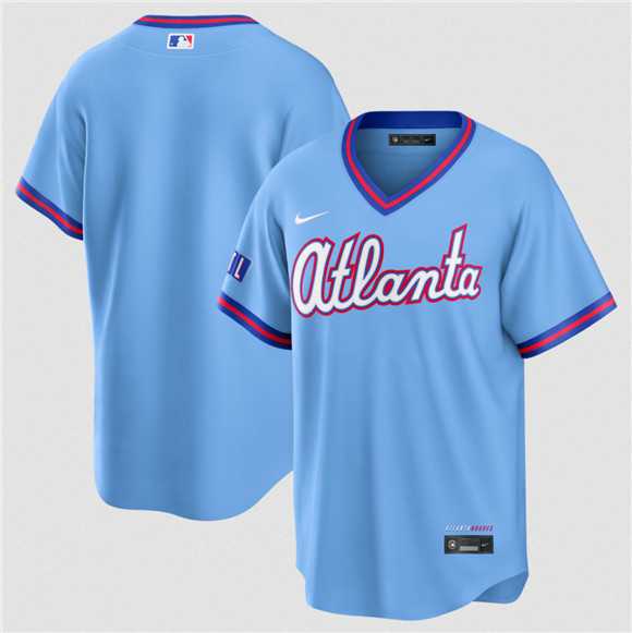 Mens Atlanta Braves Blank Powder Blue 2026 City Connect Stadium Stitched Jersey Dzhi