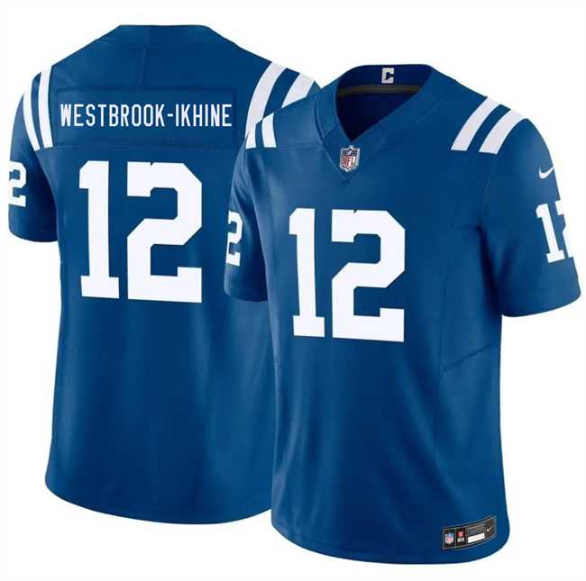 Mens Indianapolis Colts #12 Nick Westbrook-Ikhine Blue 2026 F.U.S.E. Vapor Limited Stitched Jersey Dzhi->->
