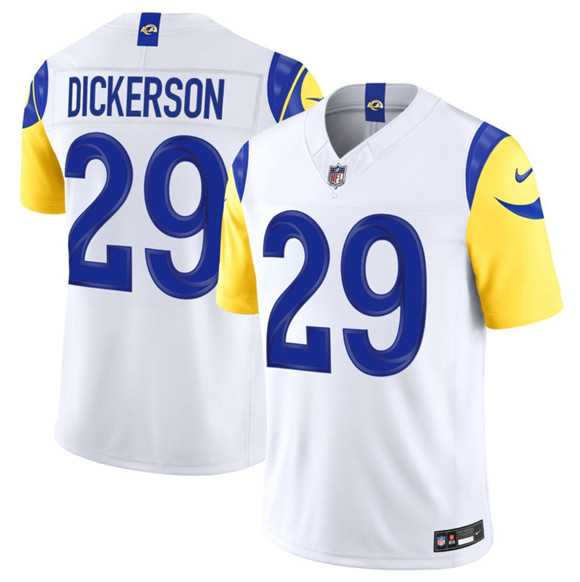 Mens Los Angeles Rams #29 Eric Dickerson White 2026 F.U.S.E. Vapor Limited Stitched Jersey Dzhi