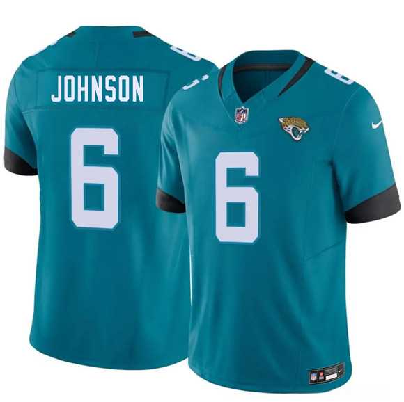 Mens Jacksonville Jaguars #6 Antonio Johnson Teal 2026 F.U.S.E. Vapor Untouchable Limited Stitched Jersey Dzhi->->
