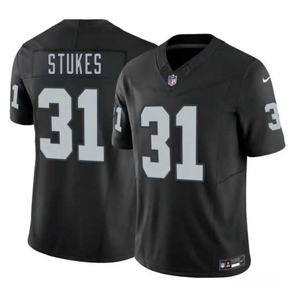 Mens Las Vegas Raiders #31 Treydan Stukes Black 2026 F.U.S.E. Vapor Untouchable Limited Stitched Jersey Dzhi->->