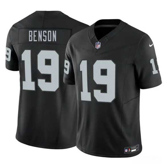 Mens Las Vegas Raiders #19 Malik Benson Black 2026 F.U.S.E. Vapor Untouchable Limited Stitched Jersey Dzhi->->