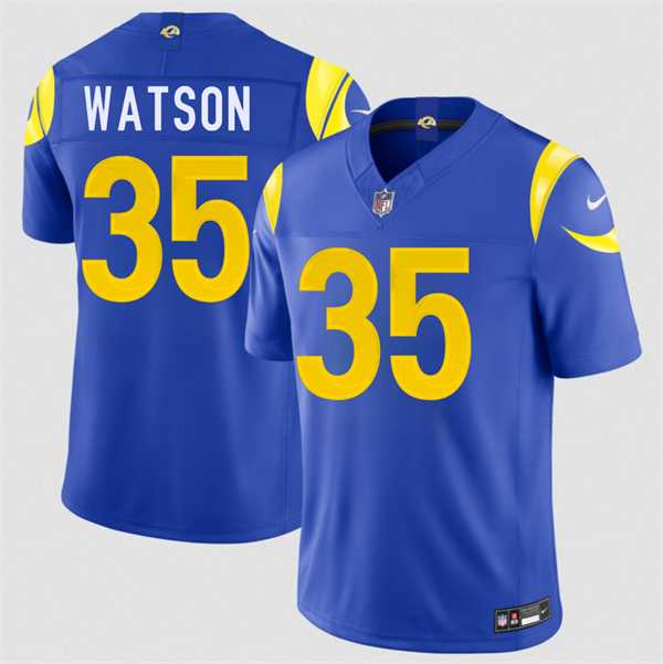 Mens Los Angeles Rams #35 Jaylen Watson Royal 2026 F.U.S.E. Vapor Limited Stitched Jersey Dzhi->->