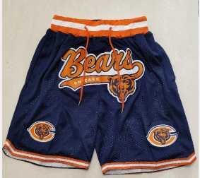 Mens Chicago Bears Navy Blue Just Don Shorts (Run Small)