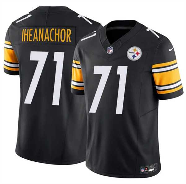 Mens Pittsburgh Steelers #71 Max Iheanachor Black 2026 Draft F.U.S.E. Vapor Limited Stitched Jersey Dzhi->->