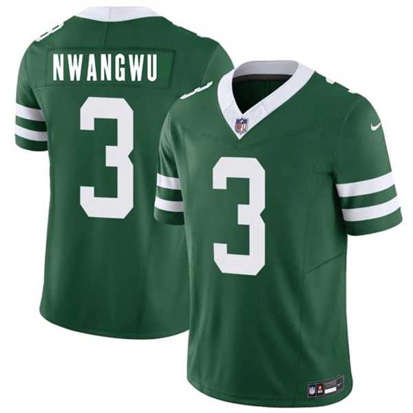 Mens New York Jets #3 Kene Nwangwu Green 2026 F.U.S.E. Vapor Untouchable Limited Stitched Jersey Dzhi