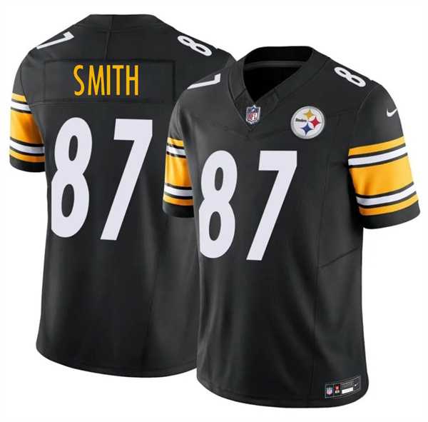 Mens Pittsburgh Steelers #87 Brandon Smith Black 2026 F.U.S.E. Vapor Limited Stitched Jersey Dzhi