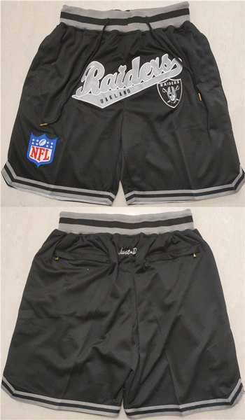 Mens Las Vegas Raiders Black Shorts2 (Run Small)