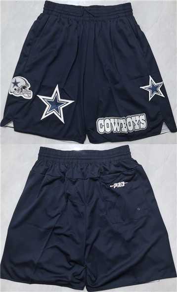 Mens Dallas Cowboys Navy Shorts (Run Small)